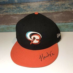 JJ Hardy signed Bowie Baysox hat Game Used? Baltimore Orioles MILB